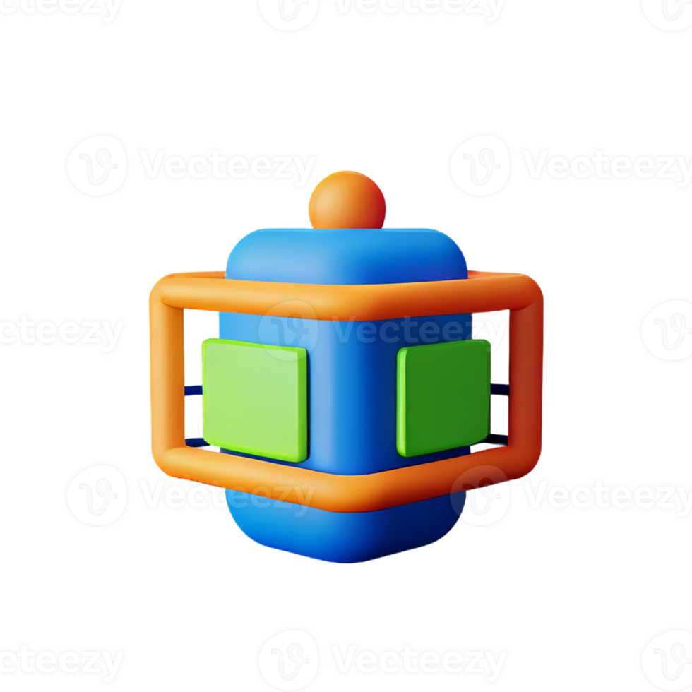 stroomkring 3d renderen icoon illustratie png