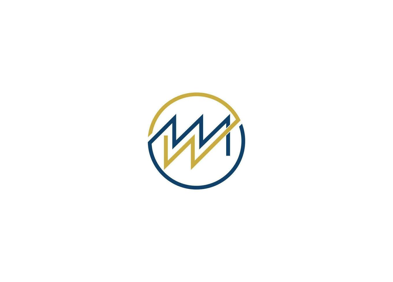 MW letter Logo Design with Creative Modern vector icon template