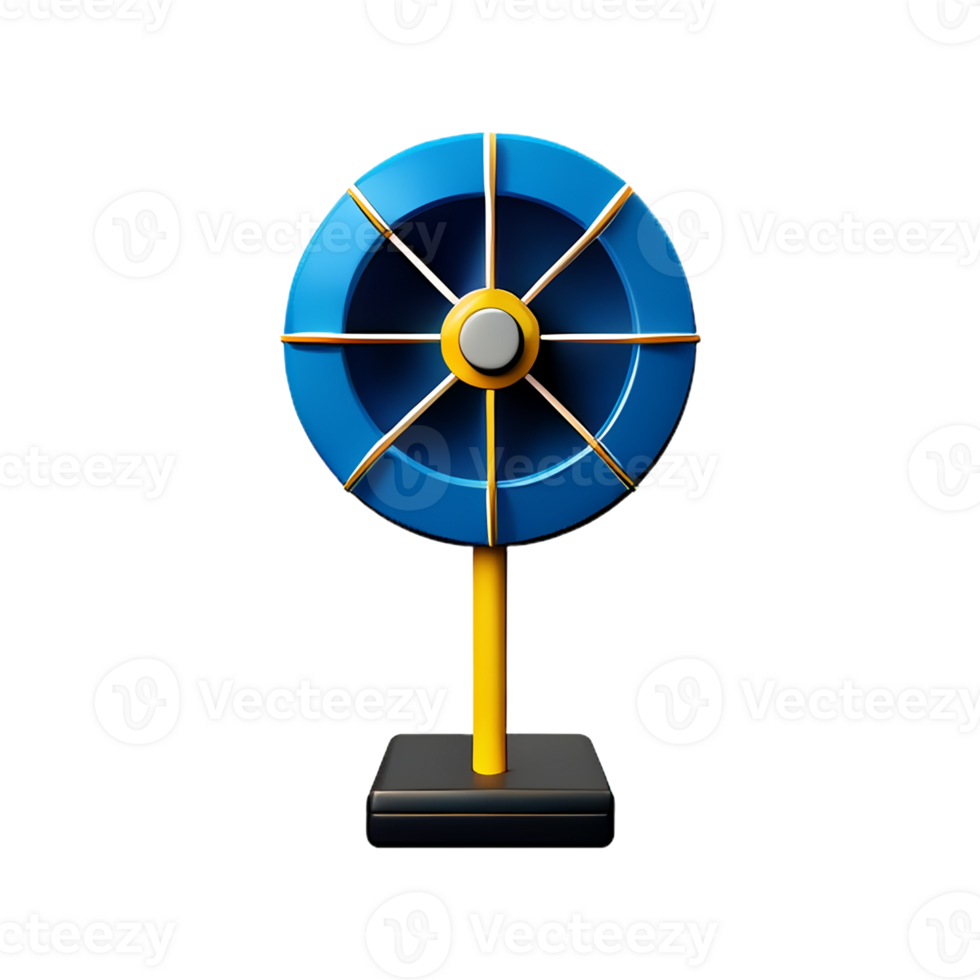 fan 3d rendering icon illustration png