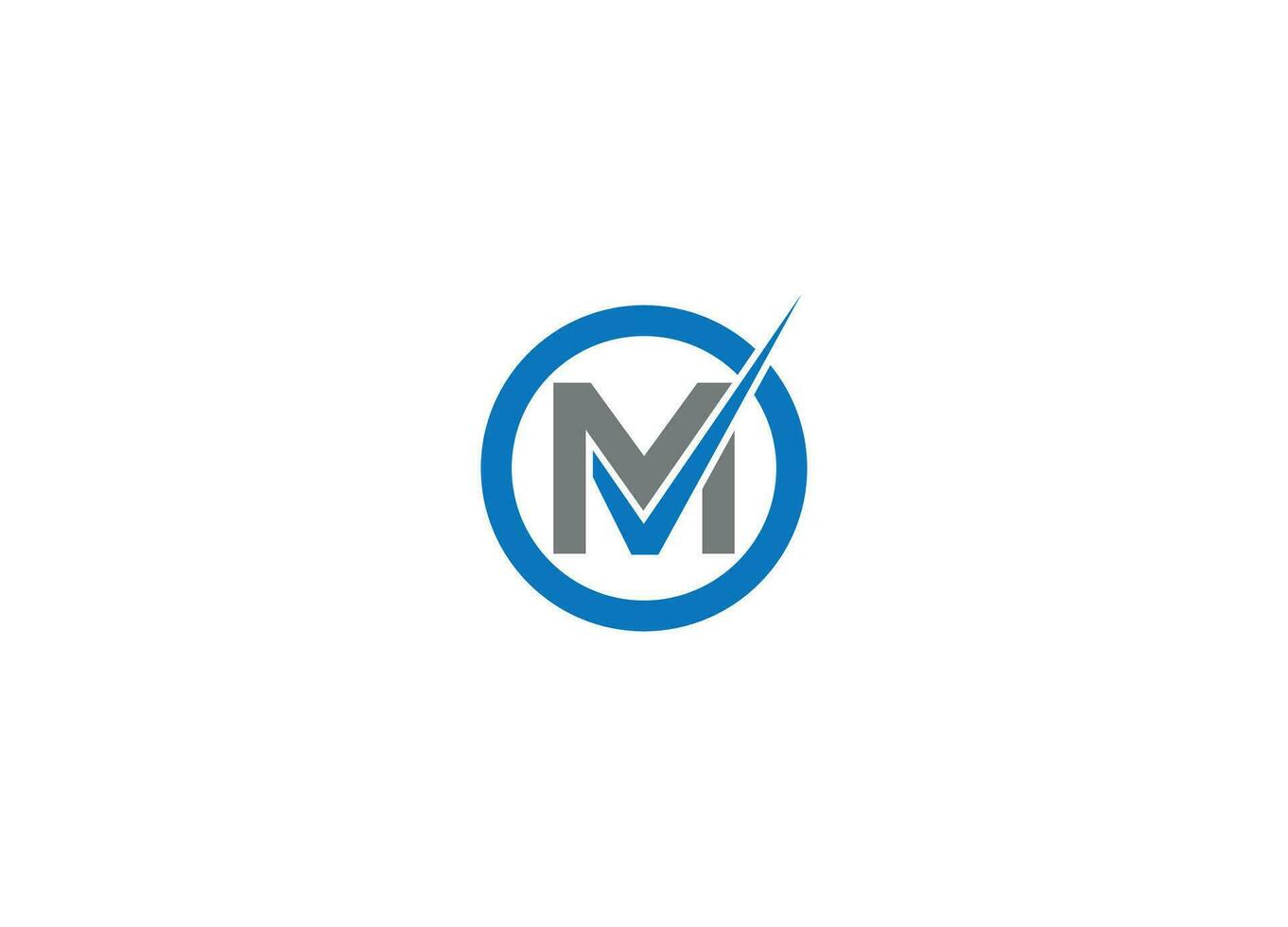 MV letter Logo Design with Creative Modern vector icon template