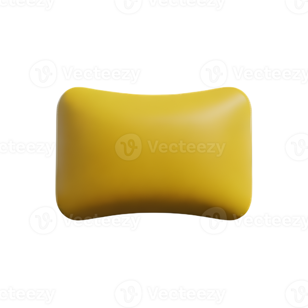 pillow 3d rendering icon illustration png