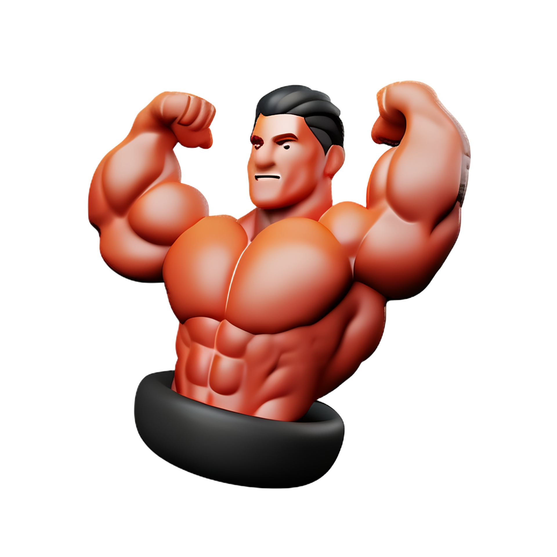 muscle 3d rendering icon illustration 28857252 PNG