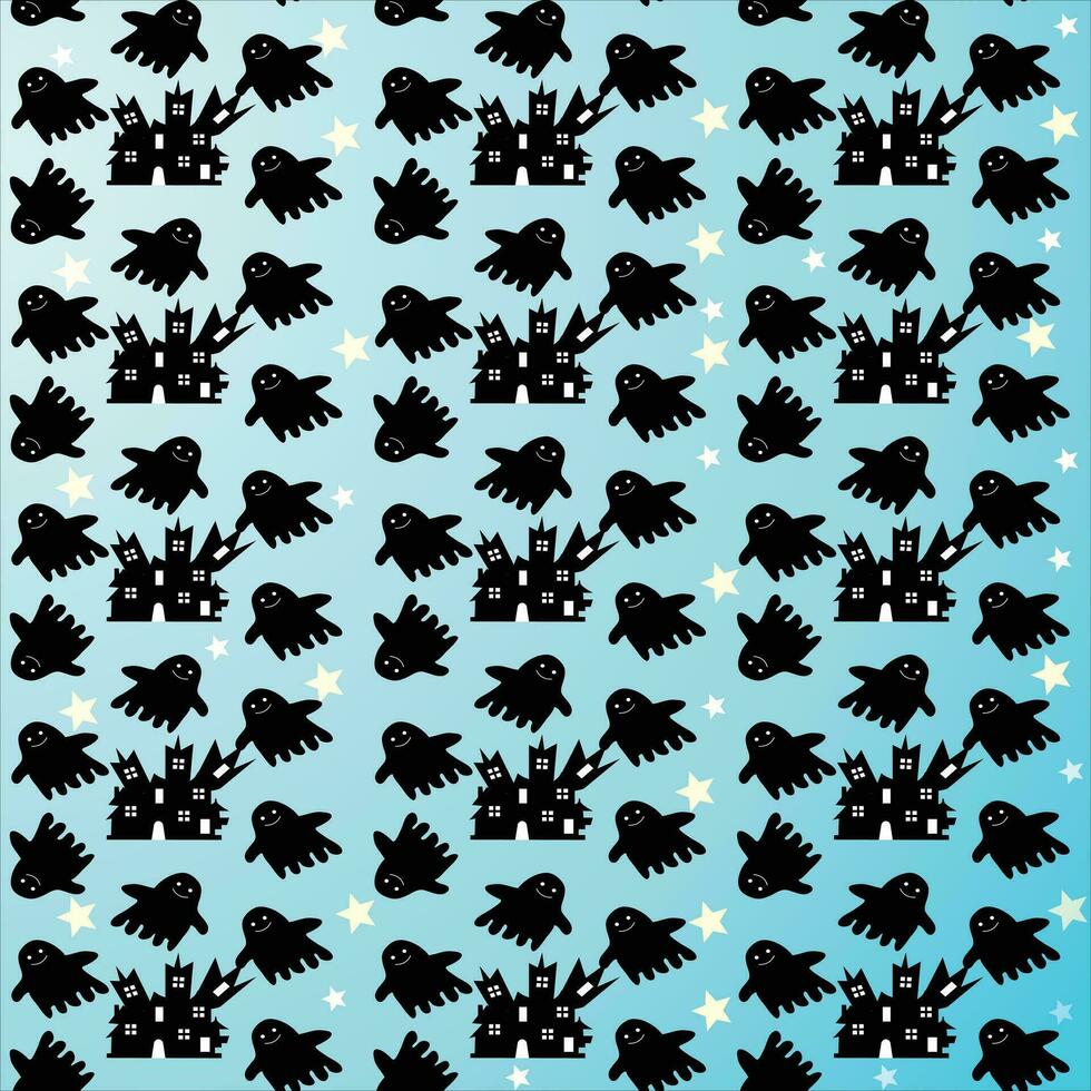 Seamless halloween pattern design, Creative halloween layout for your designWeb vector