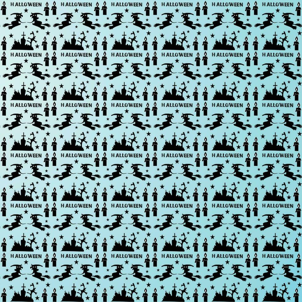 Seamless halloween pattern design, Creative halloween layout for your designWeb vector