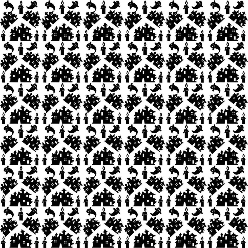 Seamless halloween pattern design, Creative halloween layout for your designWeb vector