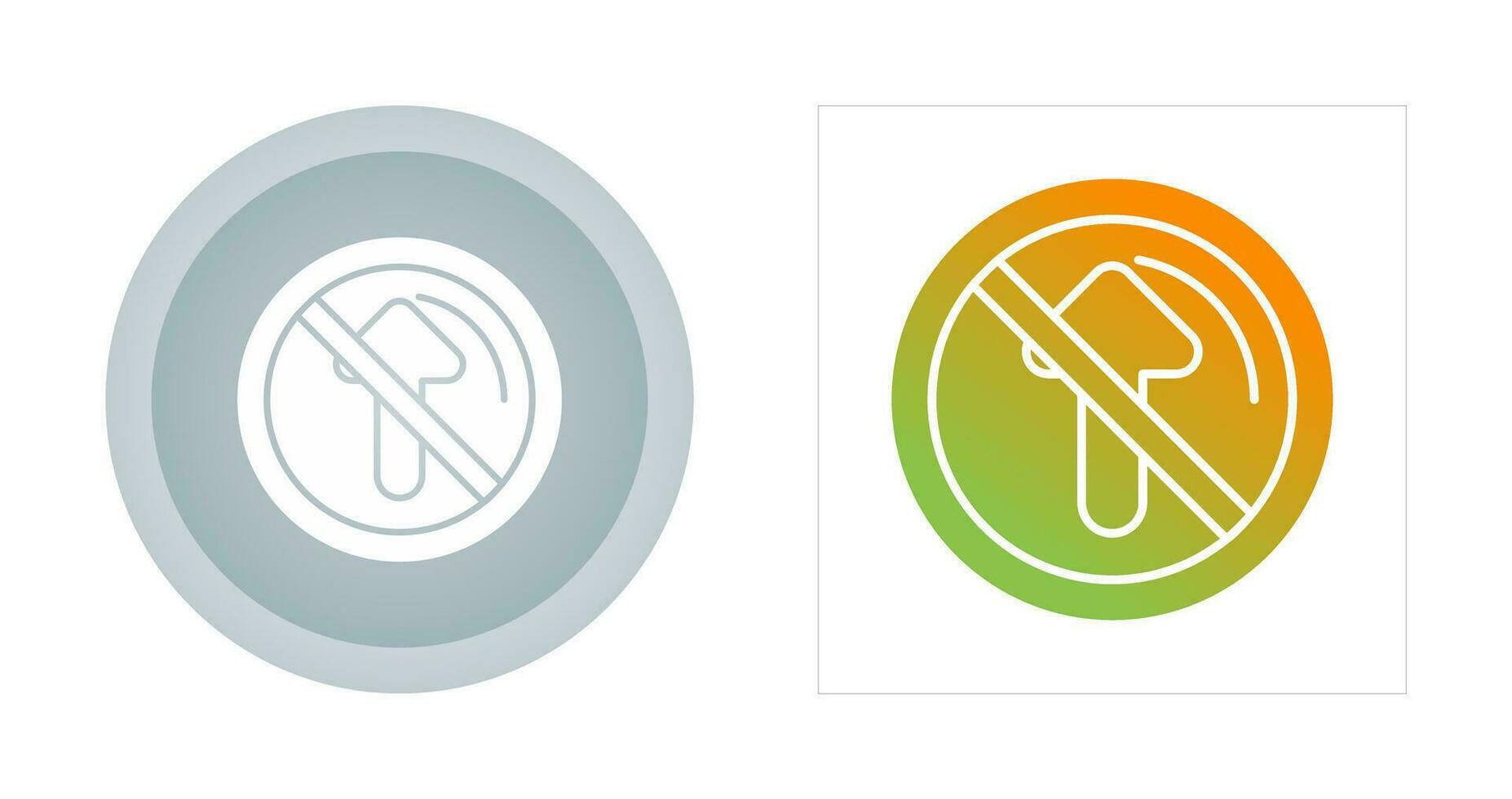 No Passing Vector Icon