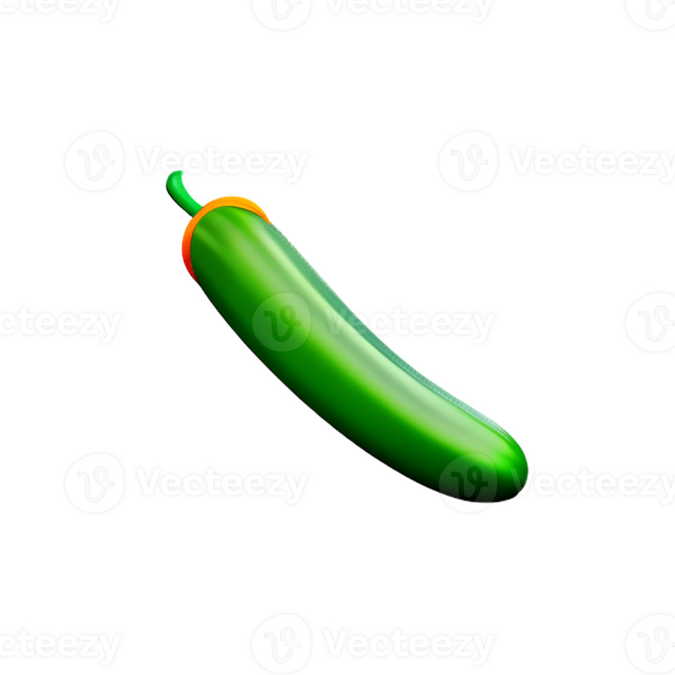 cucumber 3d rendering icon illustration png