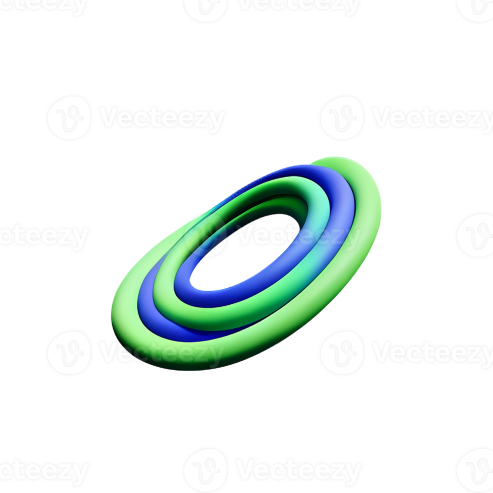 spiral 3d rendering icon illustration png