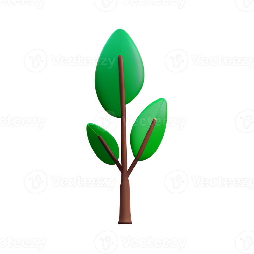 eucalyptus leaves 3d rendering icon illustration png