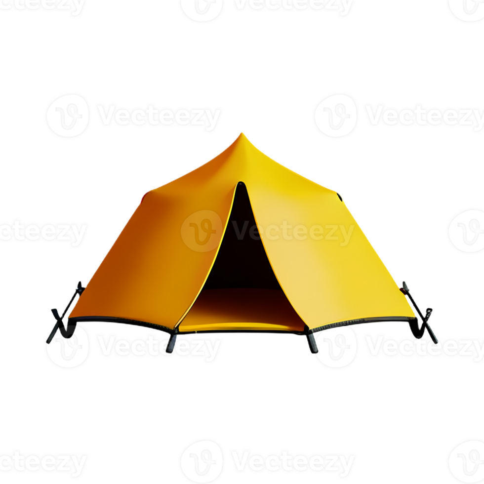 tent 3d rendering icon illustration png