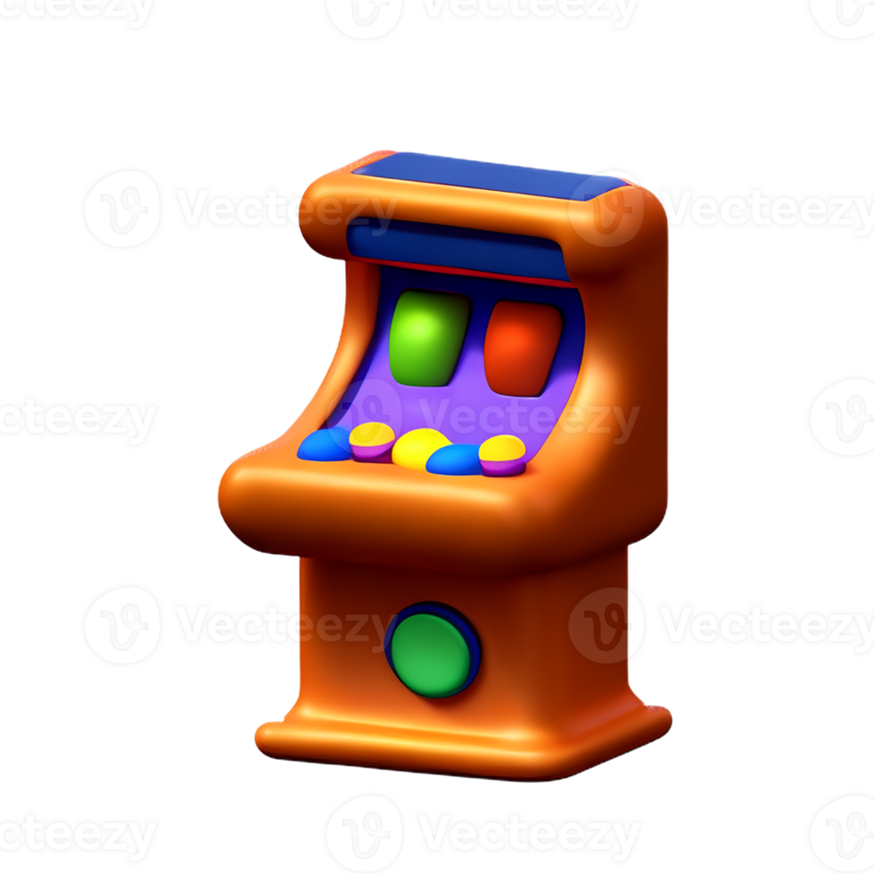 slot machine 3d rendering icon illustration png