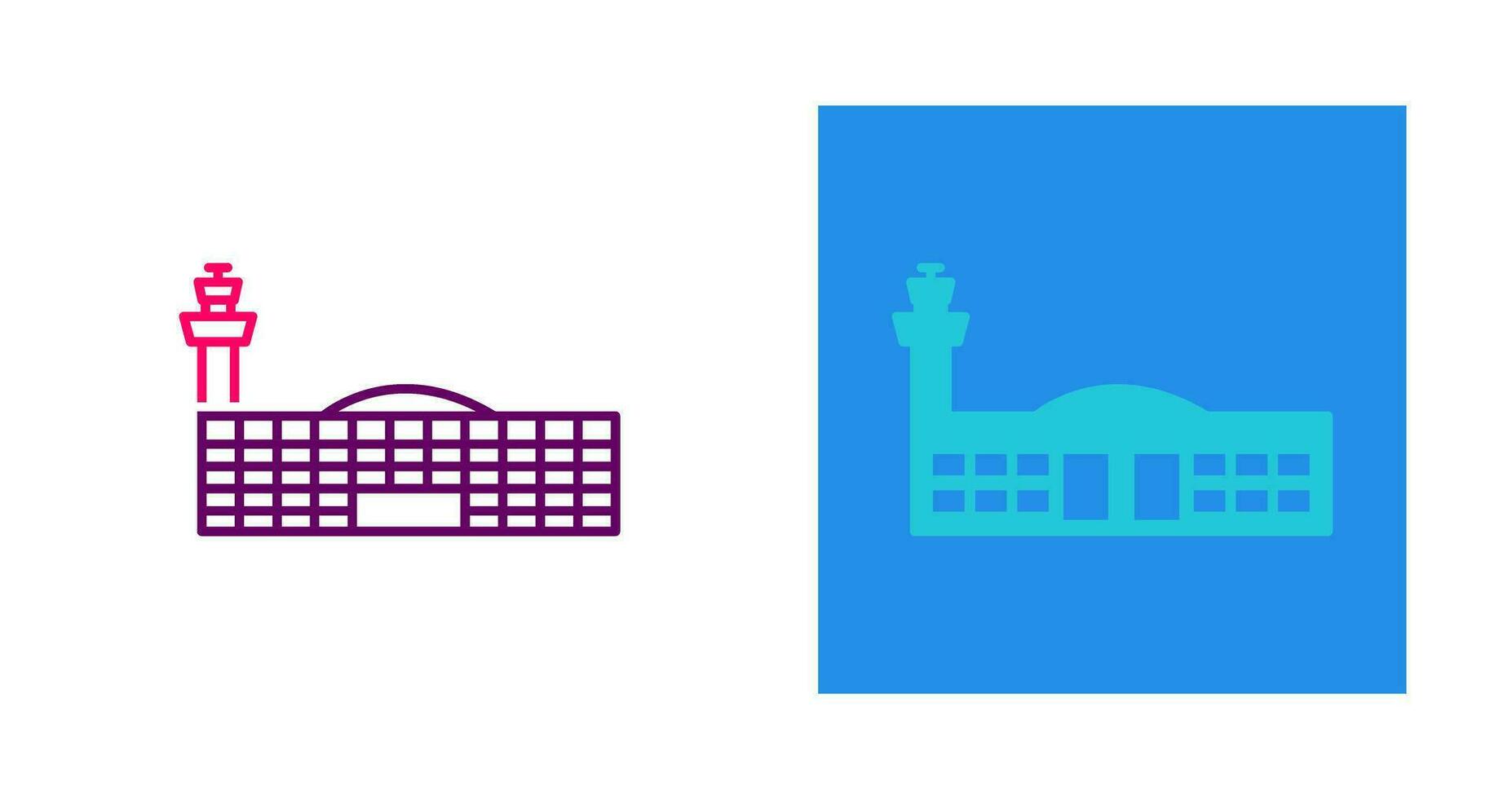 Airport Building Vector Icon