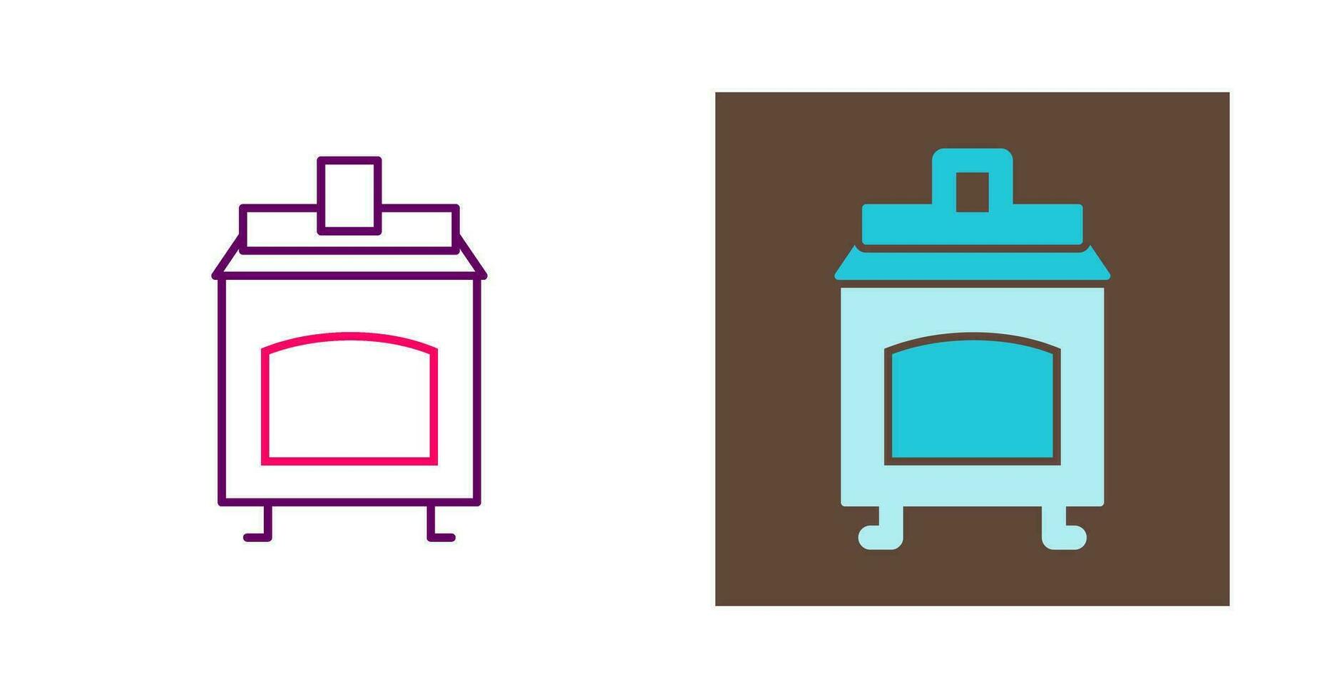 Coal Furnace Vector Icon