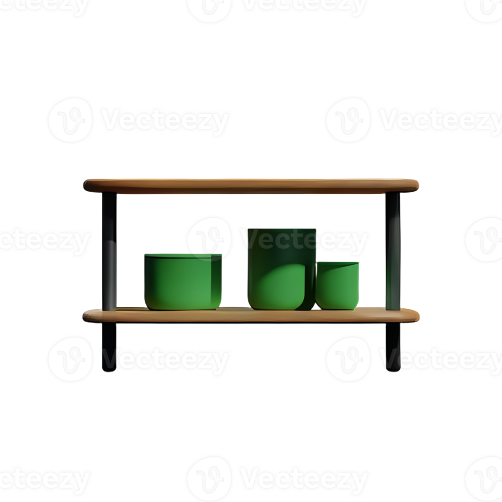 shelf 3d rendering icon illustration png