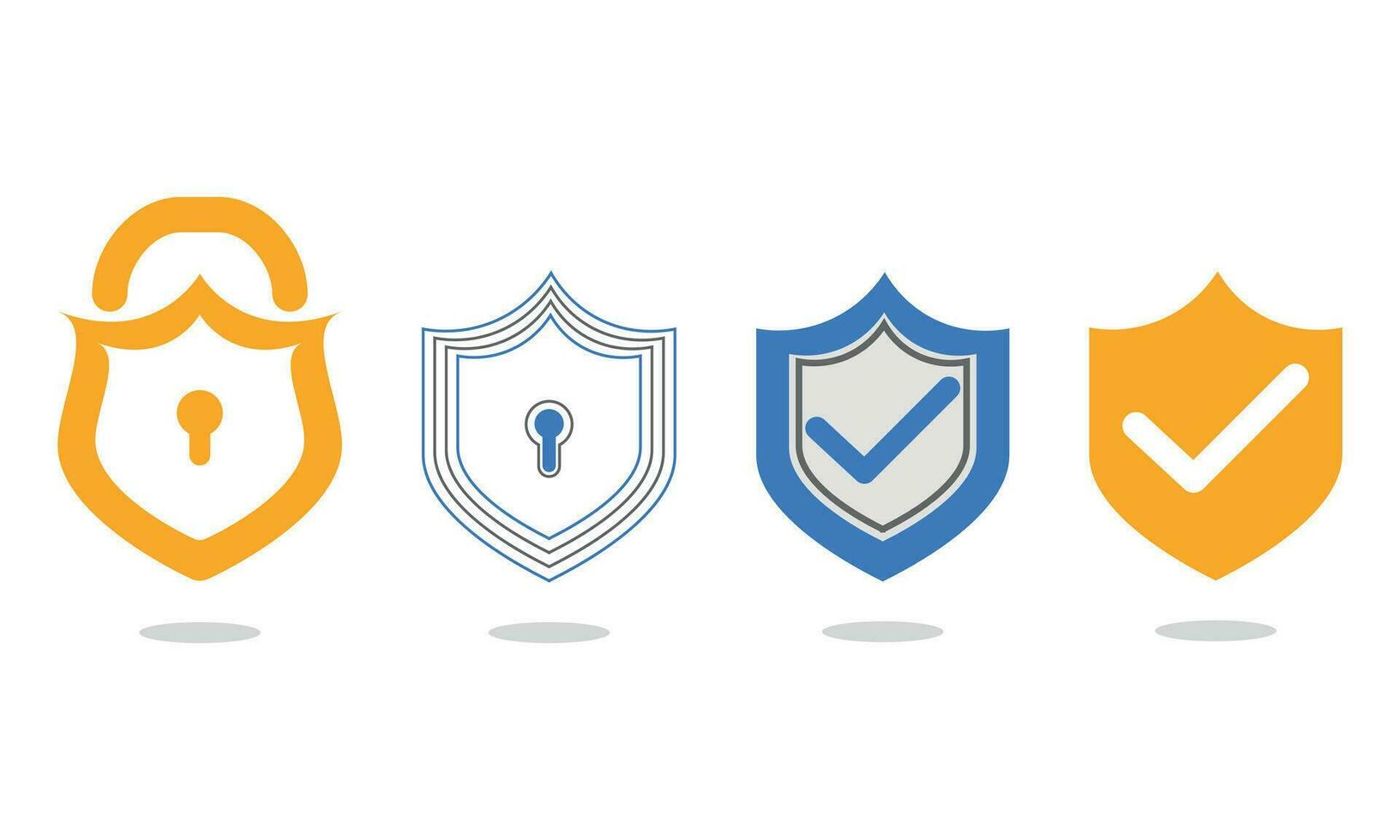 Set Of Security Icons vector