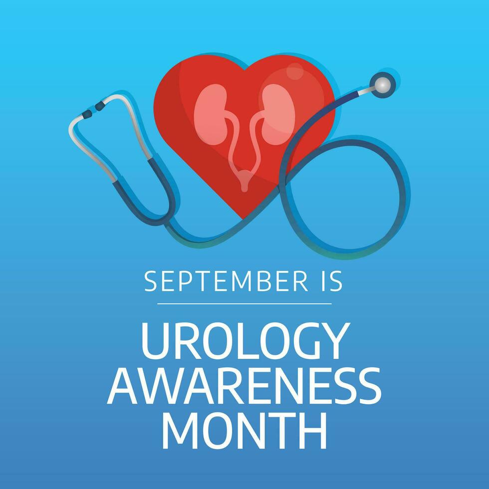 Urology Awareness Month design template good for celebration usage. urologi awareness vector illustration. flat ribbon design. vector eps 10.