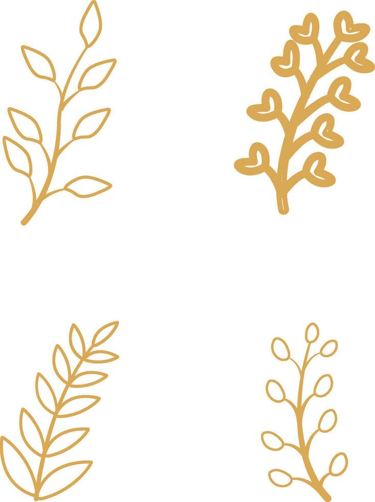 Abstract Art Element in Boho Design Style. Vector Illustration