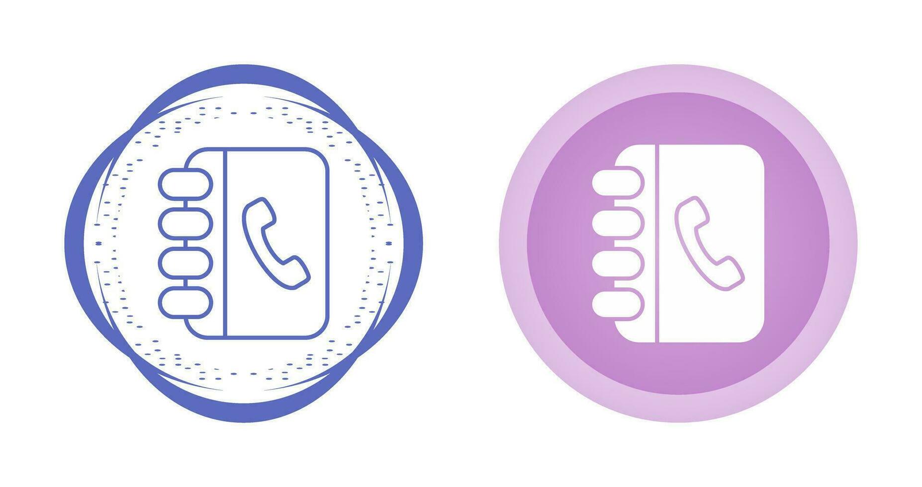 Contact Book Vector Icon