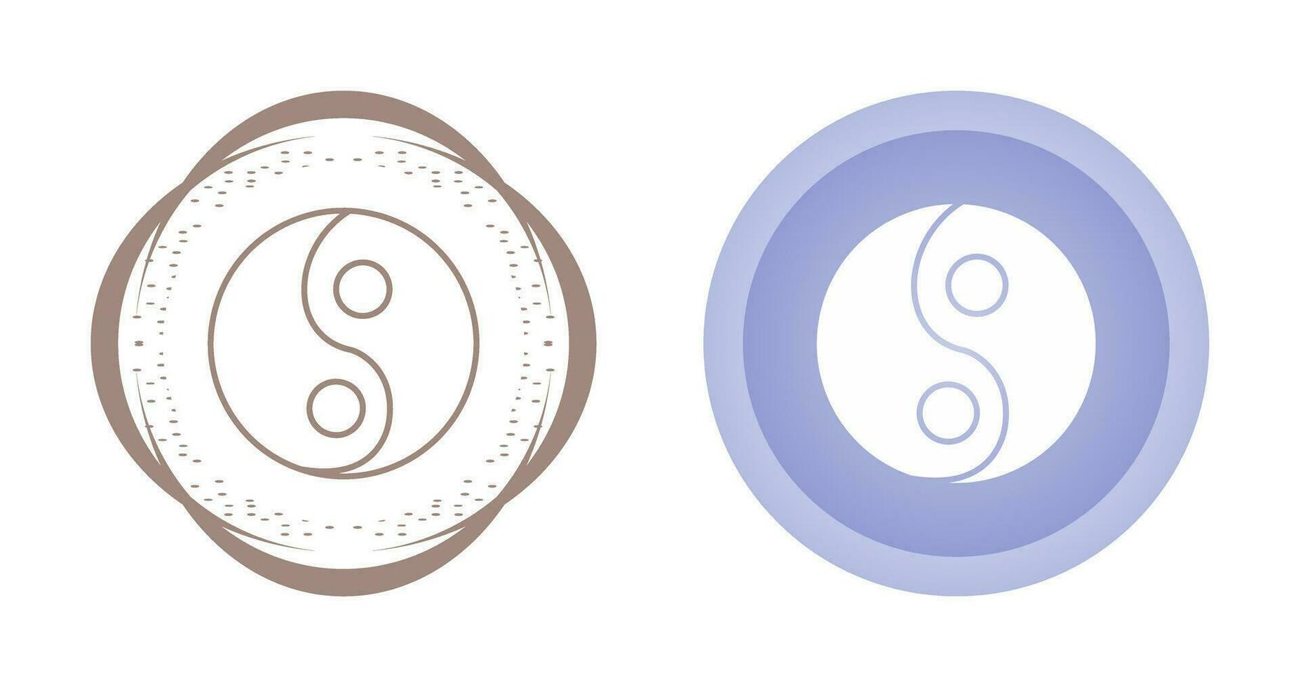 Yin Yang Vector Icon