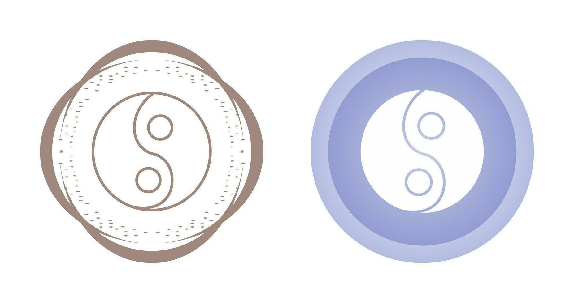 icono de vector de yin yang