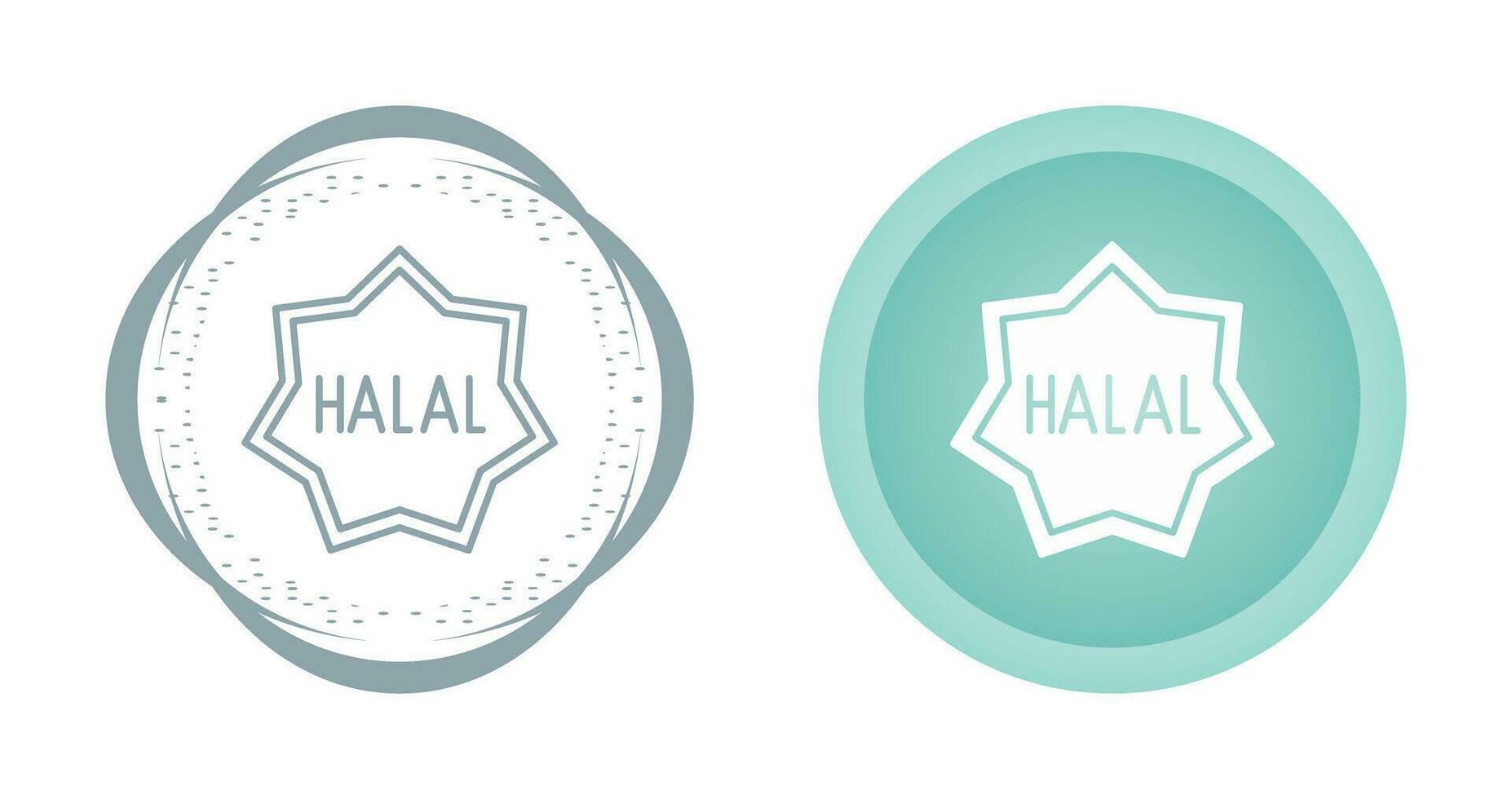 icono de vector halal