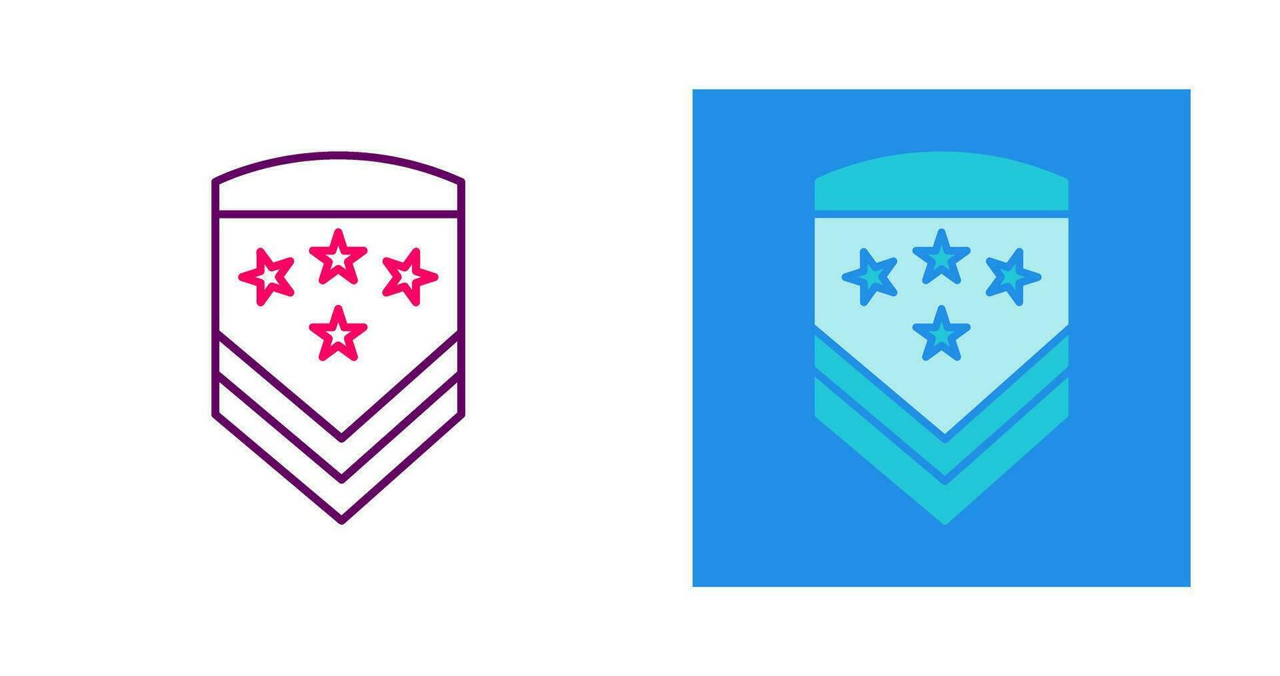 Military Badge Vector Icon