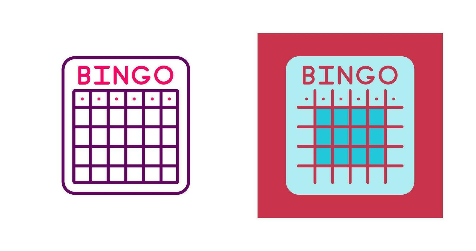 icono de vector de bingo