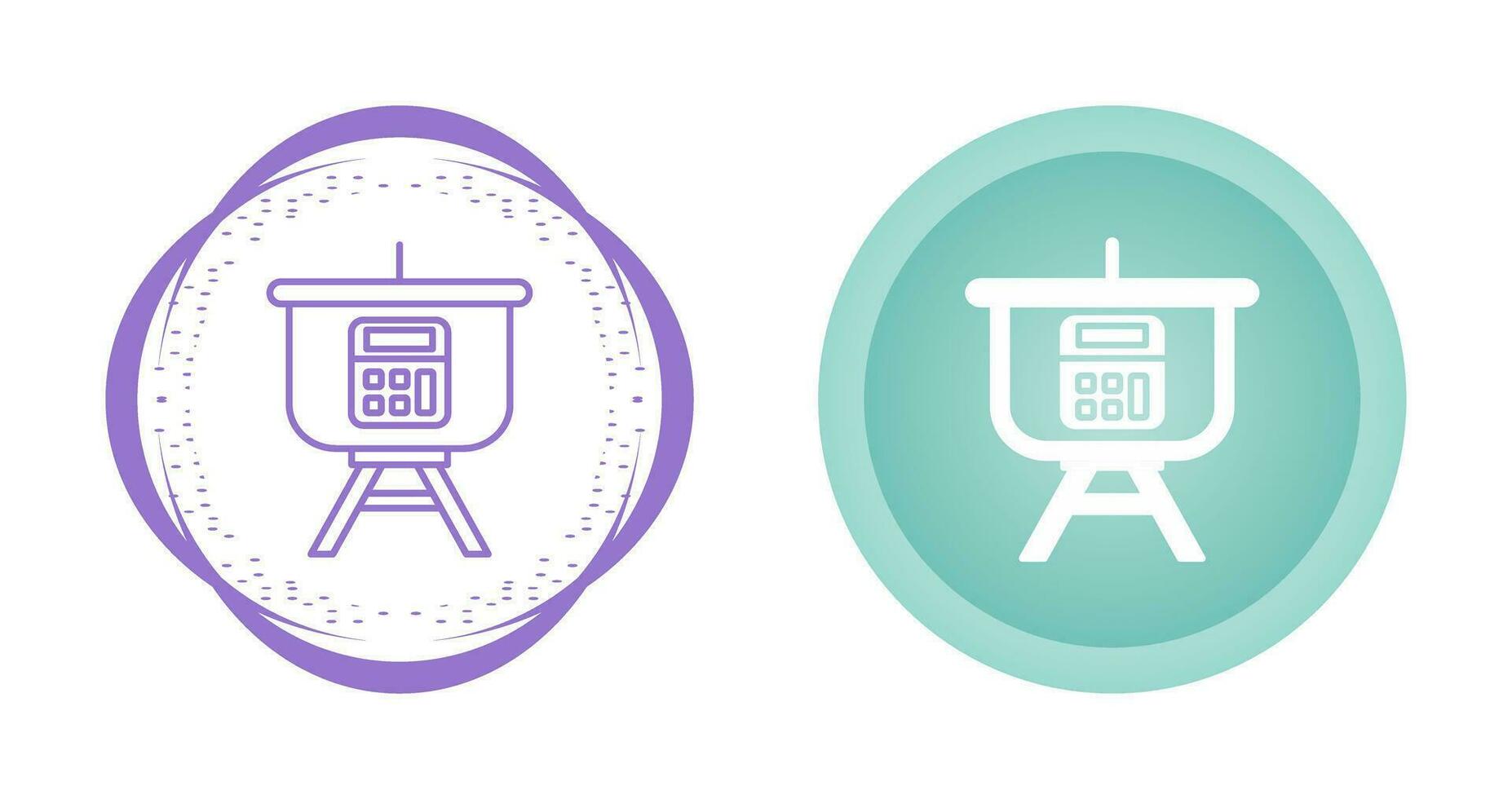 Calculation Presentation Vector Icon