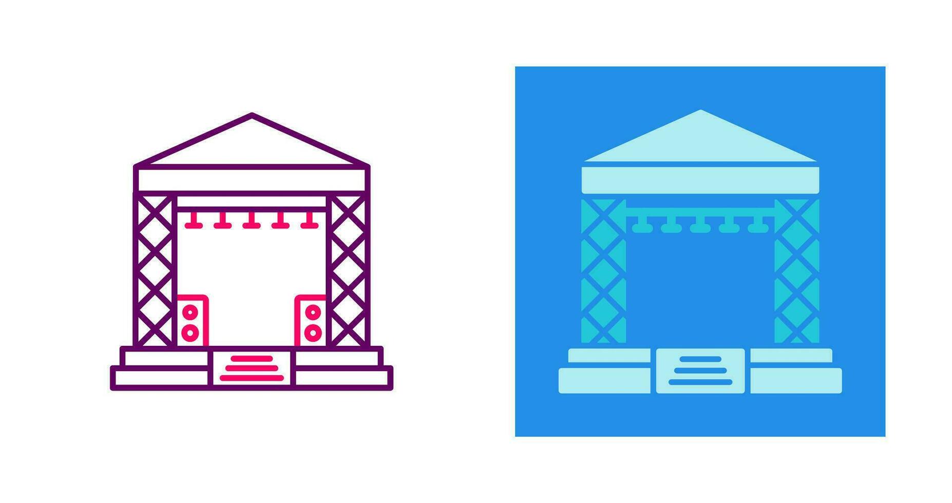 Stage Vector Icon