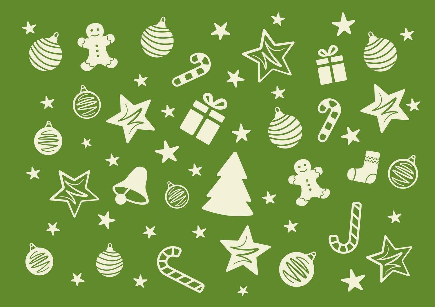 Green christmas wallpaper vector