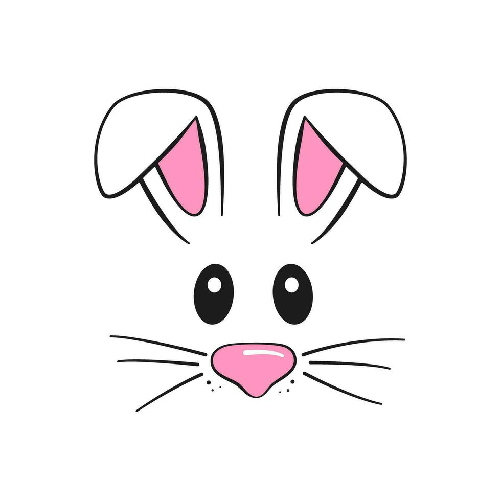 Easter bunny. Cartoon vector