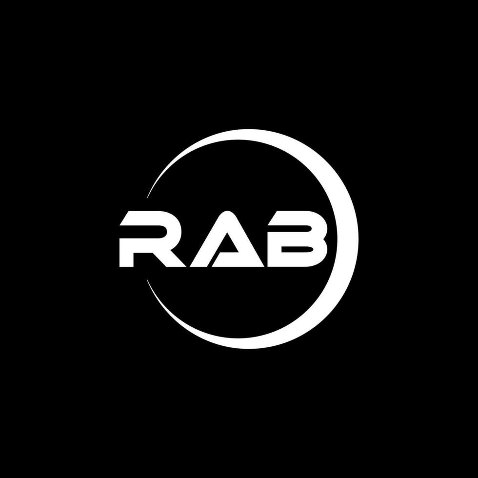 RAB Letter Logo Design, Inspiration for a Unique Identity. Modern Elegance and Creative Design. Watermark Your Success with the Striking this Logo. vector