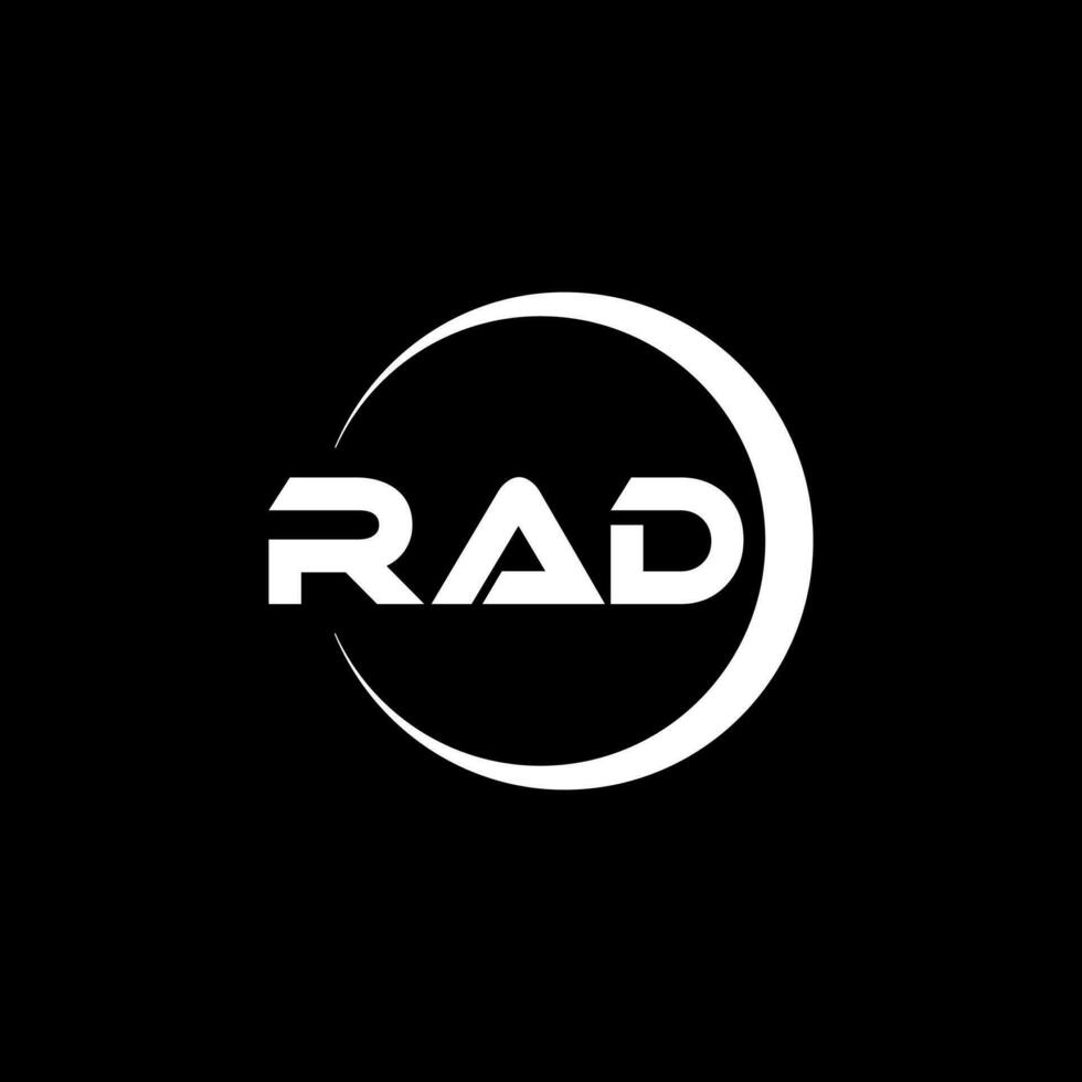 RAD Letter Logo Design, Inspiration for a Unique Identity. Modern Elegance and Creative Design. Watermark Your Success with the Striking this Logo. vector