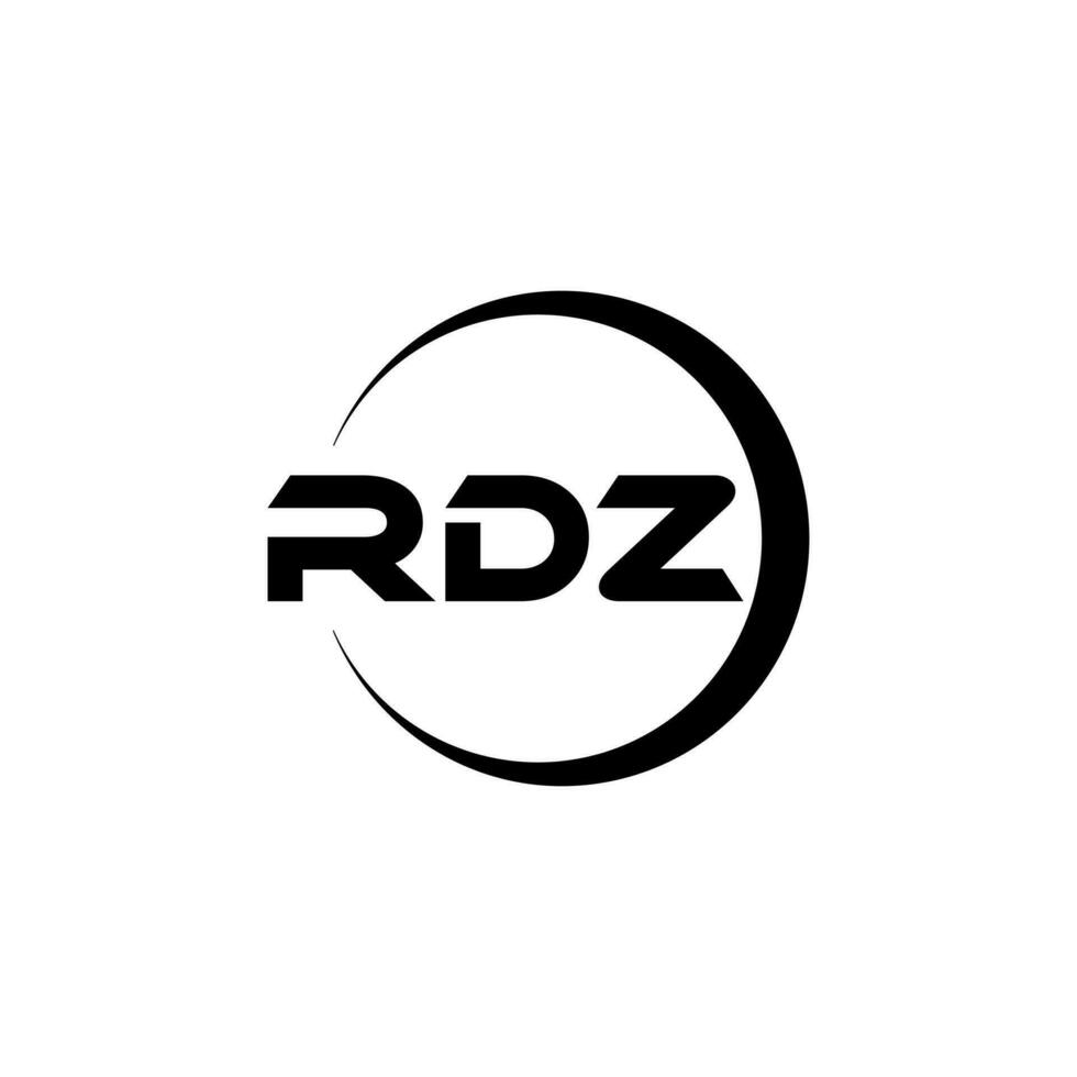 RDZ Letter Logo Design, Inspiration for a Unique Identity. Modern Elegance and Creative Design. Watermark Your Success with the Striking this Logo. vector