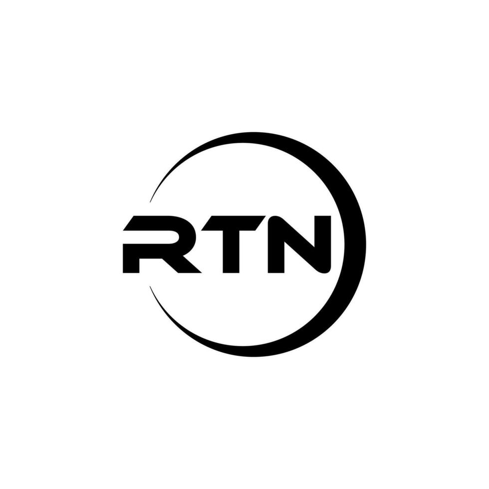 RTN Letter Logo Design, Inspiration for a Unique Identity. Modern Elegance and Creative Design. Watermark Your Success with the Striking this Logo. vector