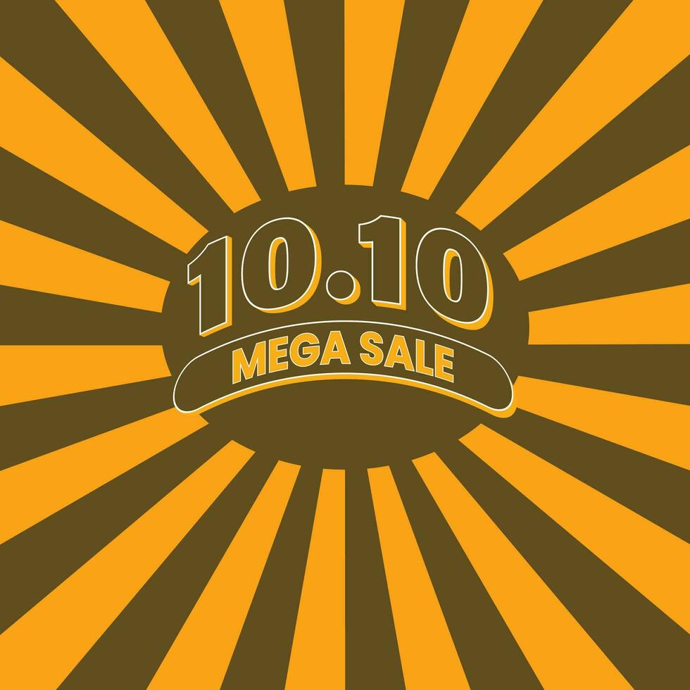 10.10 Shopping Day Sale Banner Template design special offer discount, Shopping banner template, Abstract Shopping day Web Header template design for Sale and discount labels. vector
