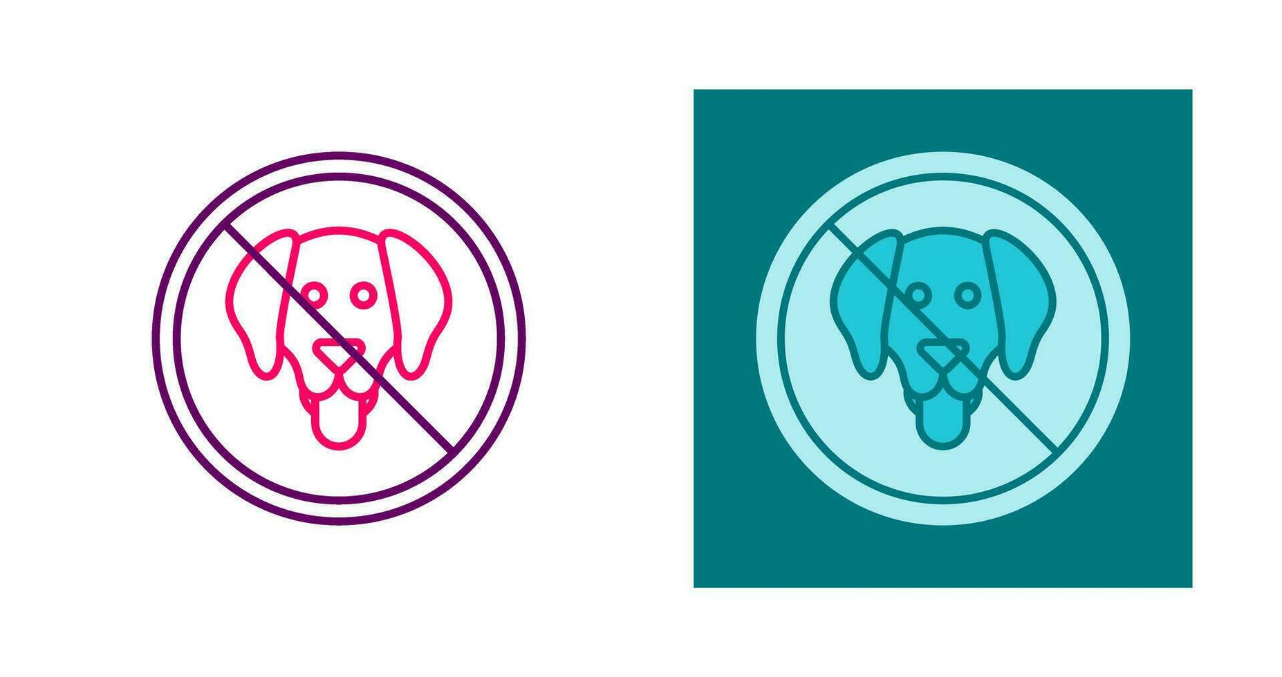 no se permiten mascotas vector icono