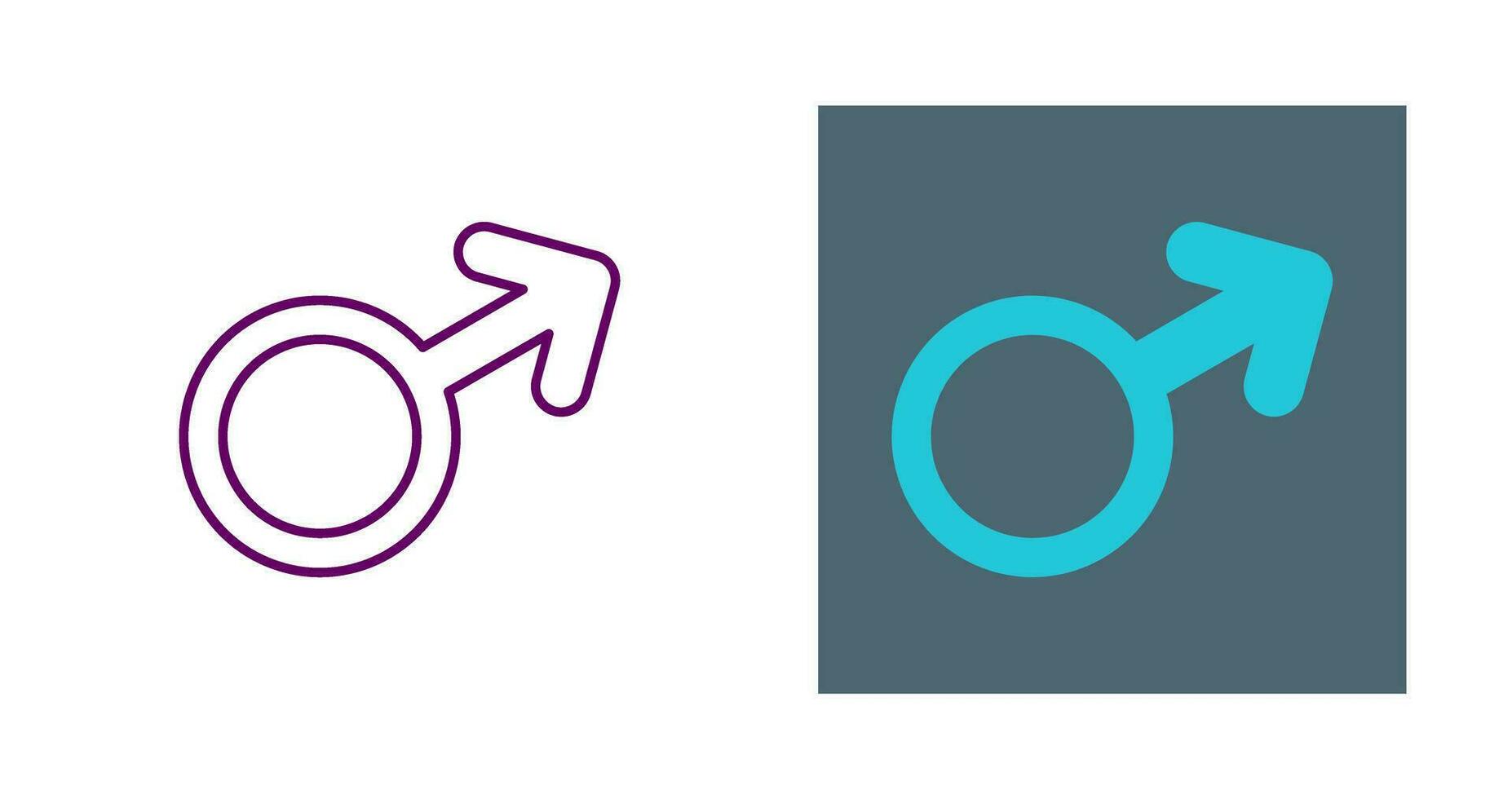 Male Sign Vector Icon