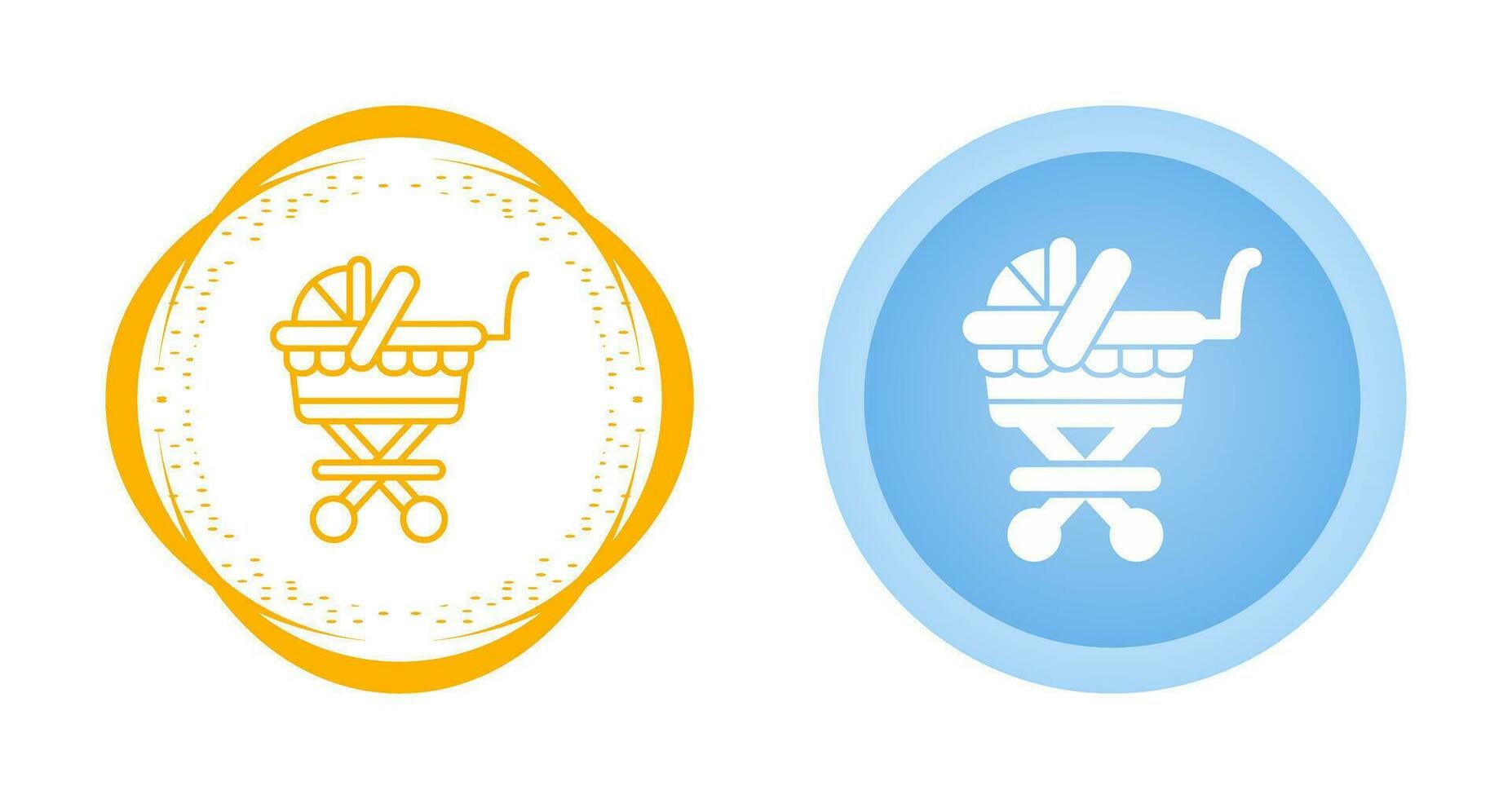 Baby Carriage Vector Icon