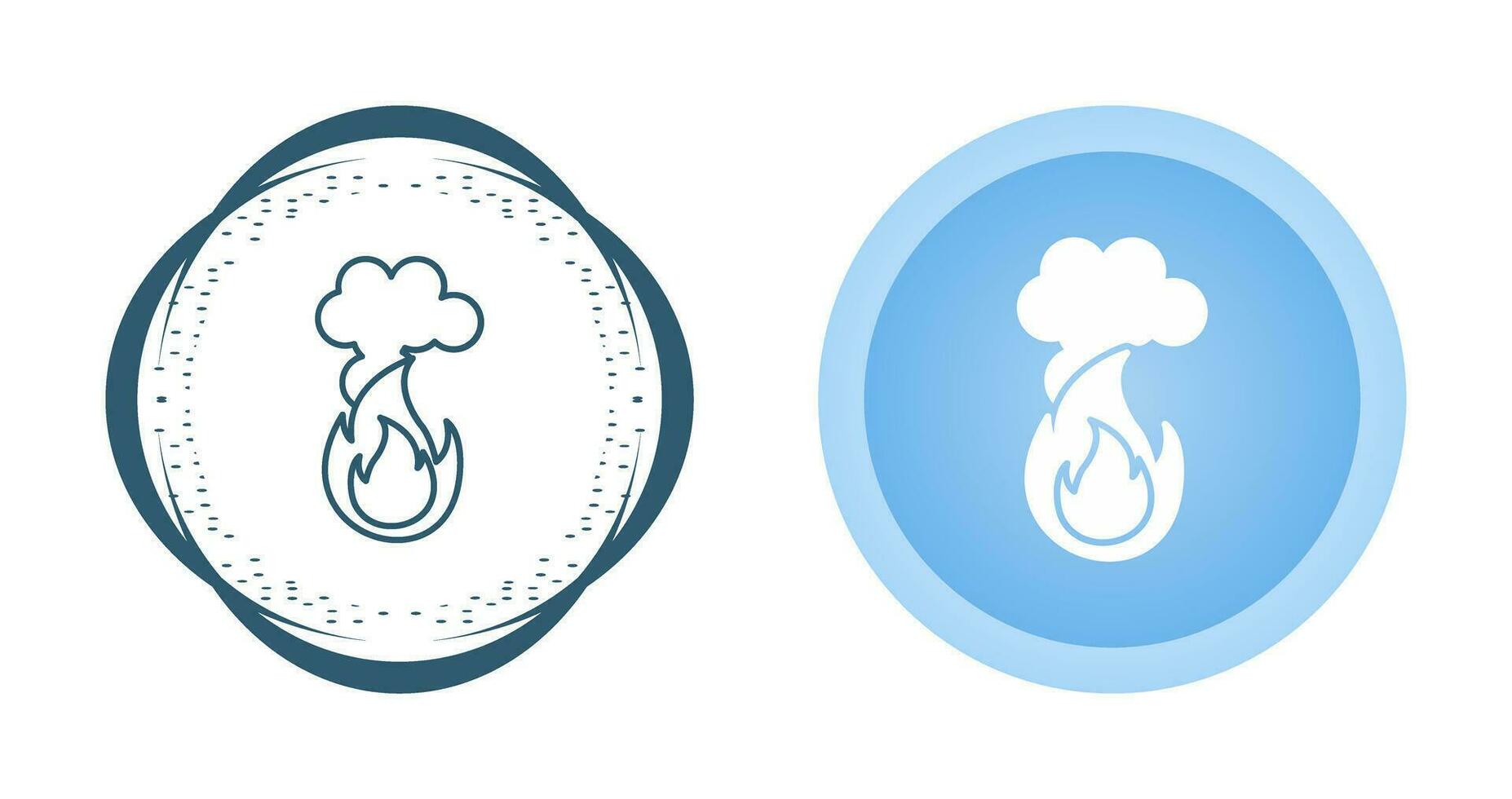 Fire Pollution Vector Icon