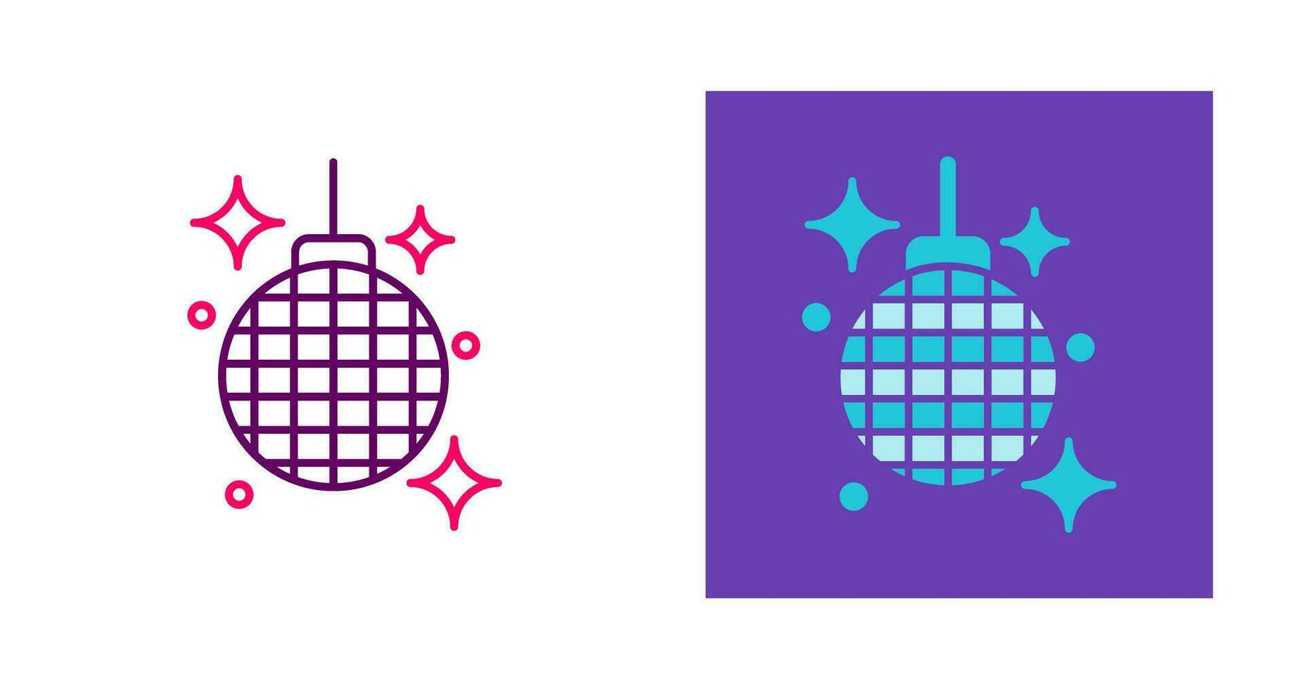 icono de vector de bola de discoteca