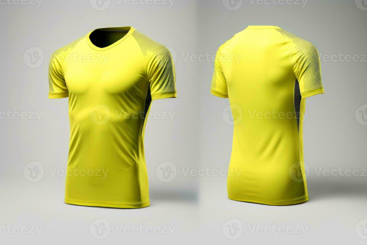 Sports football team uniforms multicolors shirt isolated on white background, Generative AI illustration photo