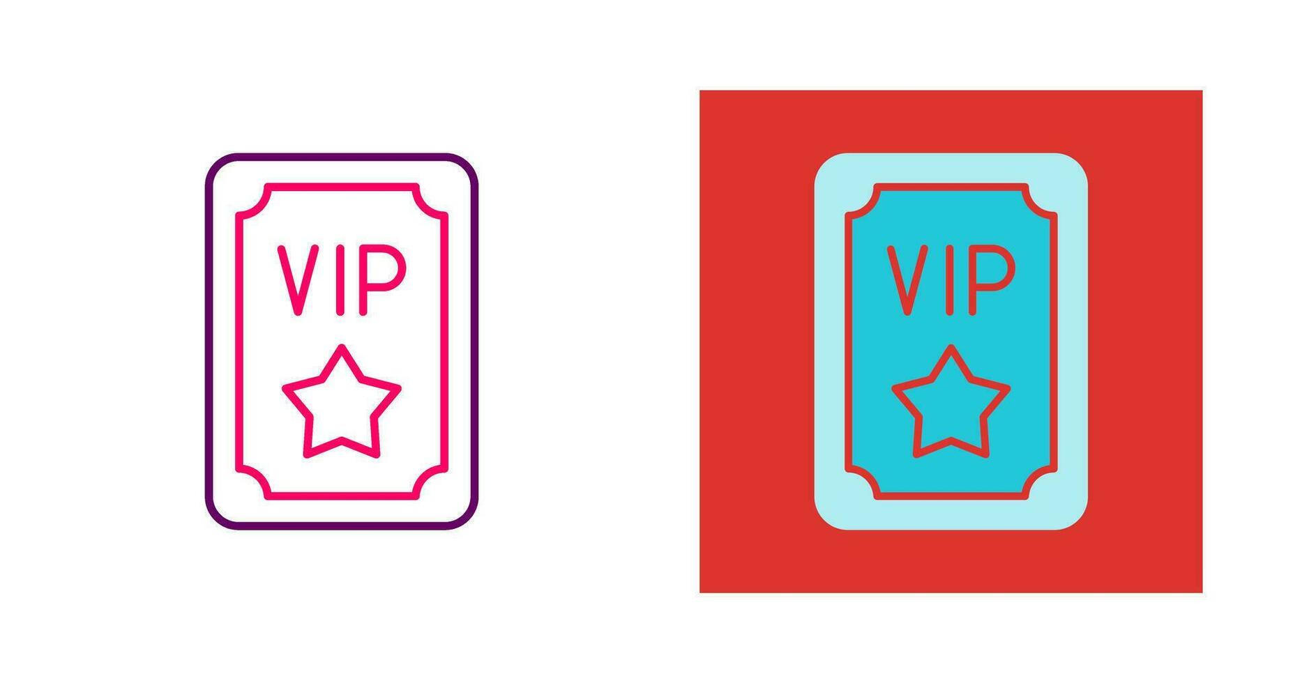 icono de vector de pase vip