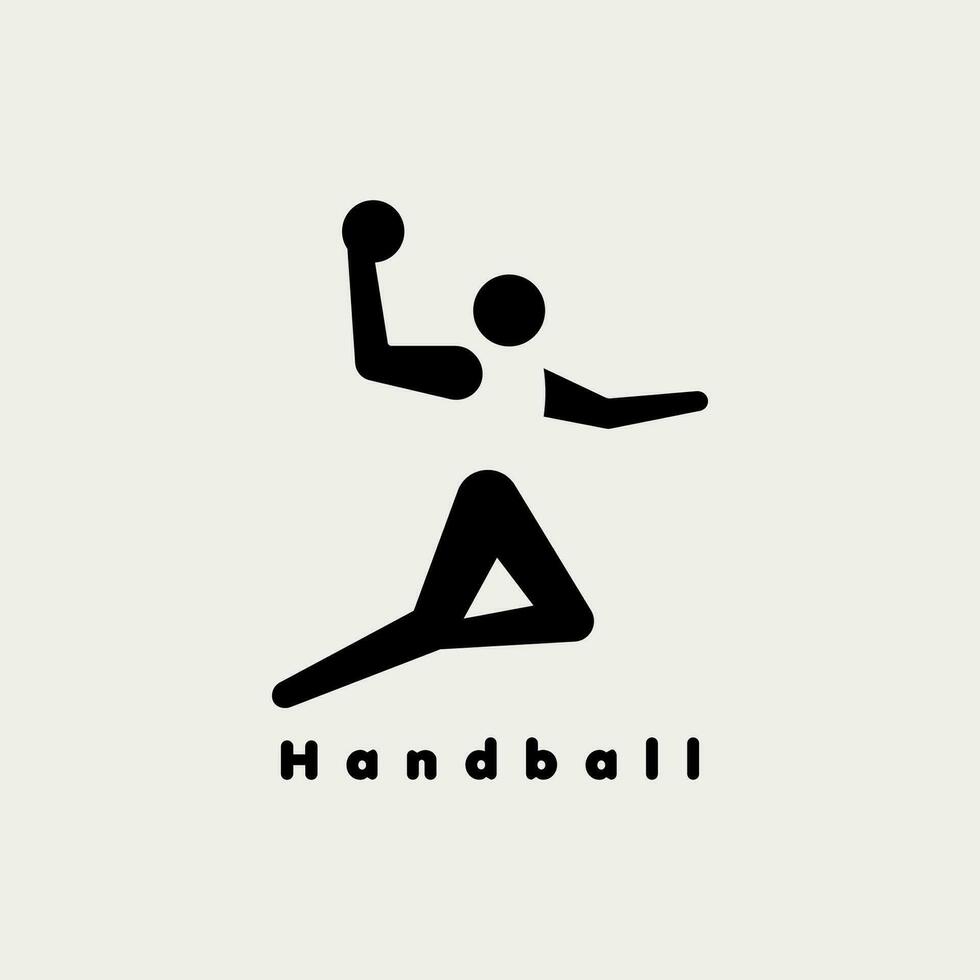 Vector illustration of handball