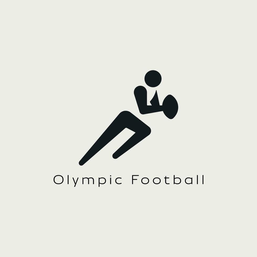 vector ilustración de olímpico fútbol americano