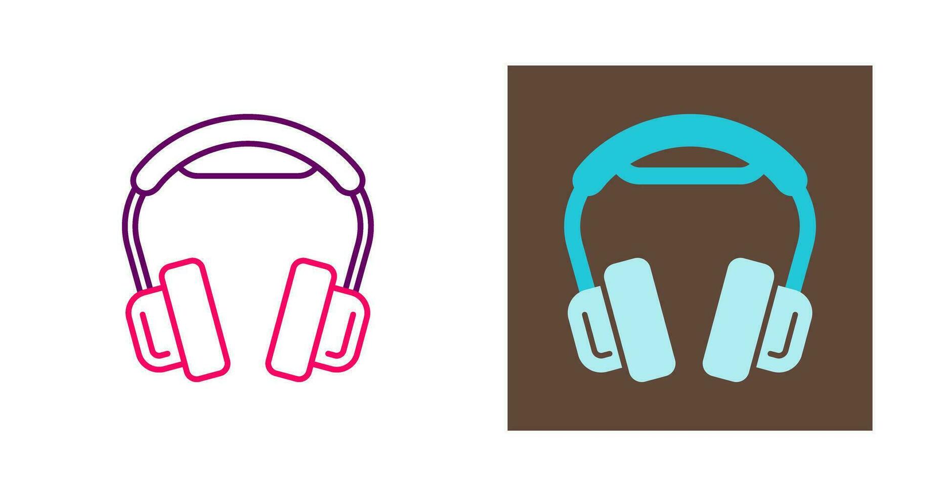 icono de vector de auriculares