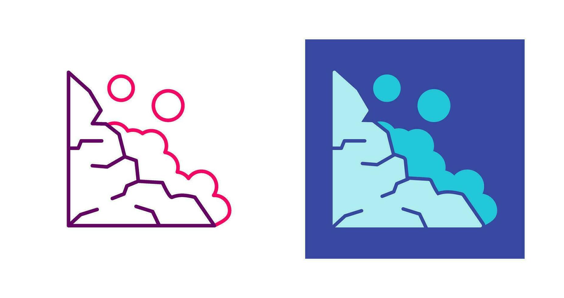 Landslide Vector Icon