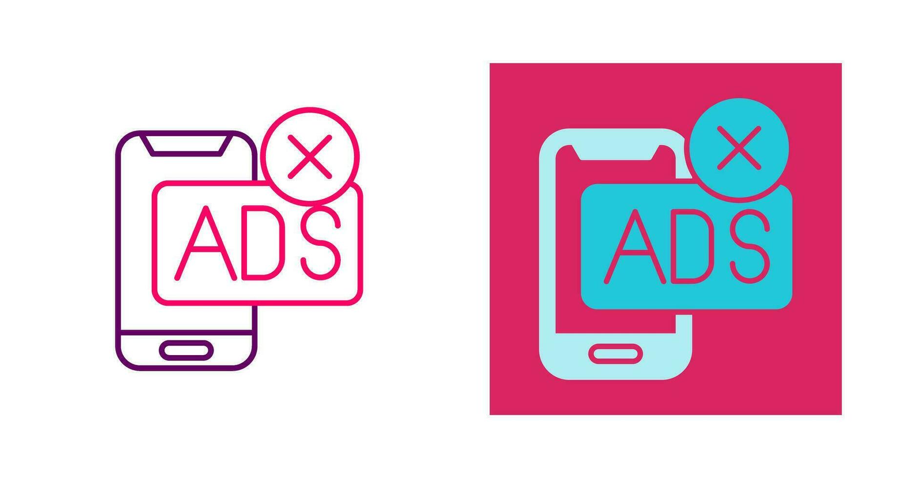 AD Block Vector Icon