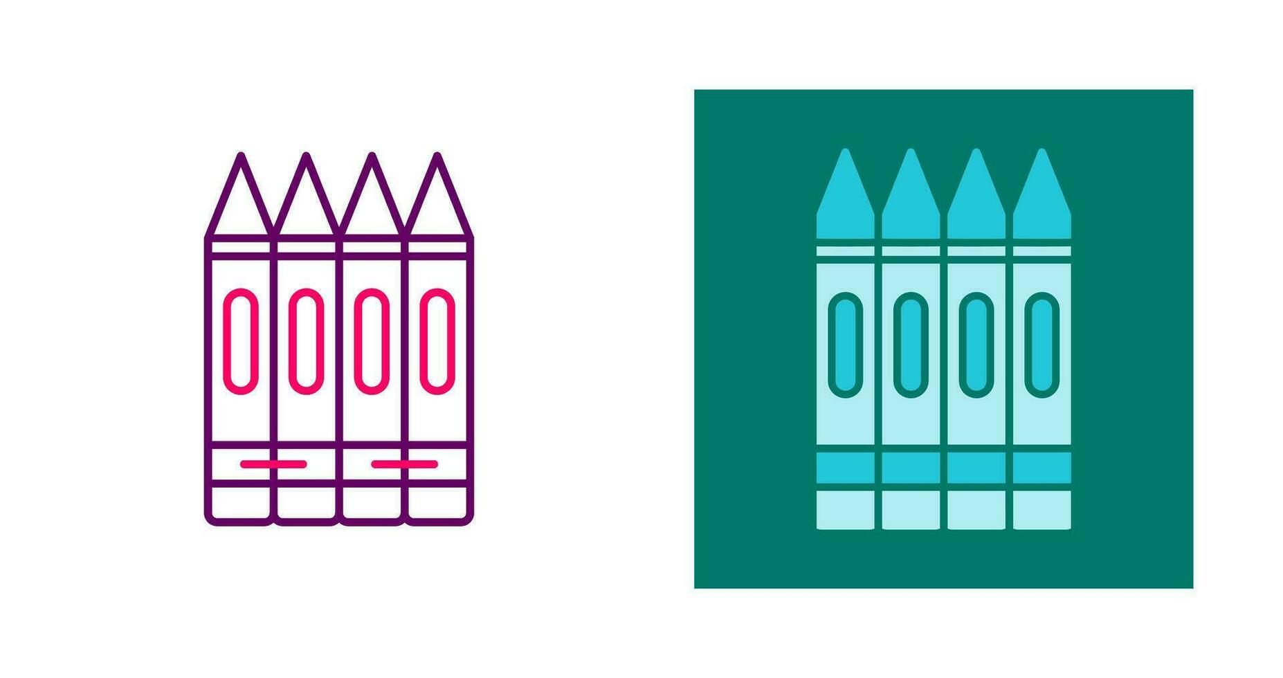 Crayons Vector Icon
