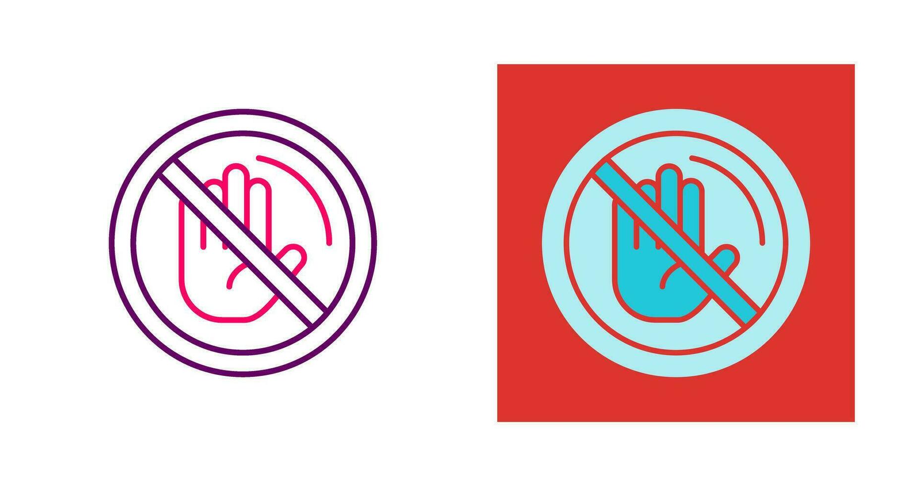 No Passing Vector Icon